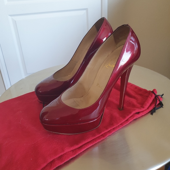 COPY - Authentic Christian Louboutin Bianca 140 Patent - Picture 6 of 8